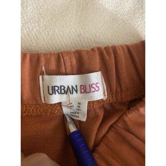Urban Bliss Women’s Orange Sweatpants With Pocket Tie Bottoms Size XXS - Picture 11 of 13